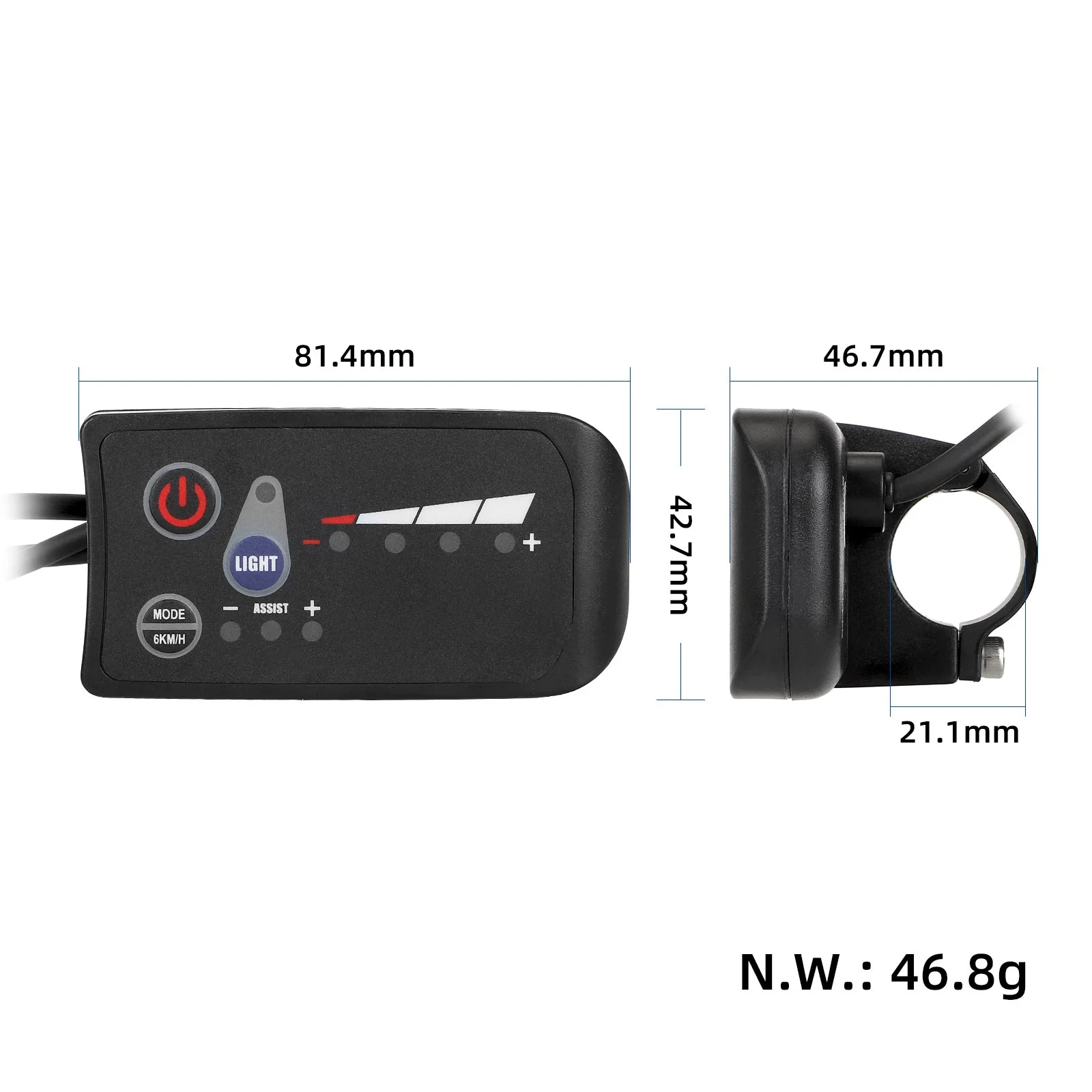 Afișaj de bord LED 48V pentru S810, cu conector impermeabil