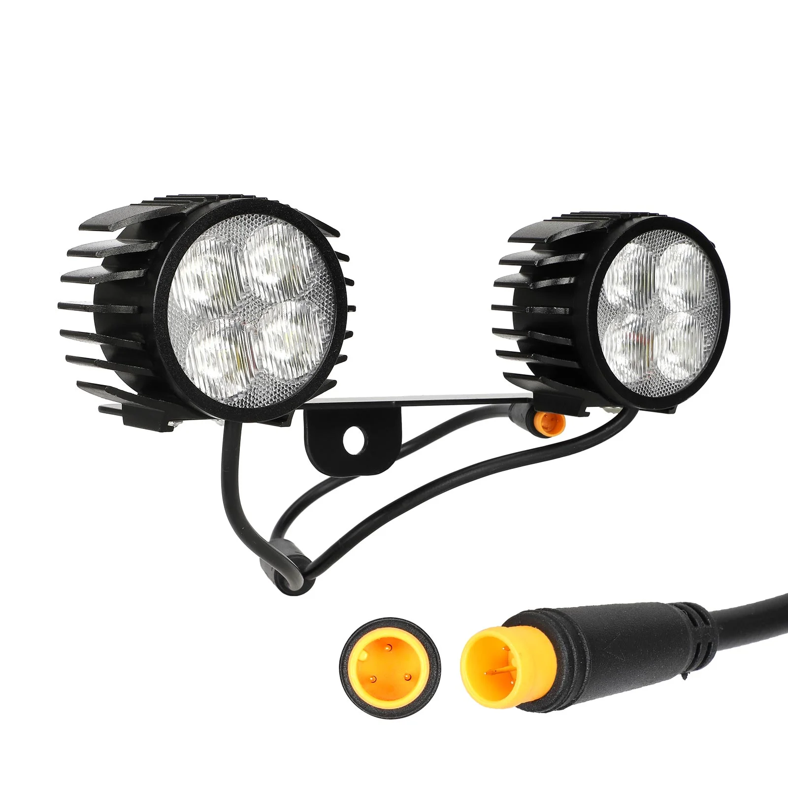 Far dublu modificat cu suport și cap impermeabil M8, pentru Kukirin G2 Pro, G2 Pro DB, G2
