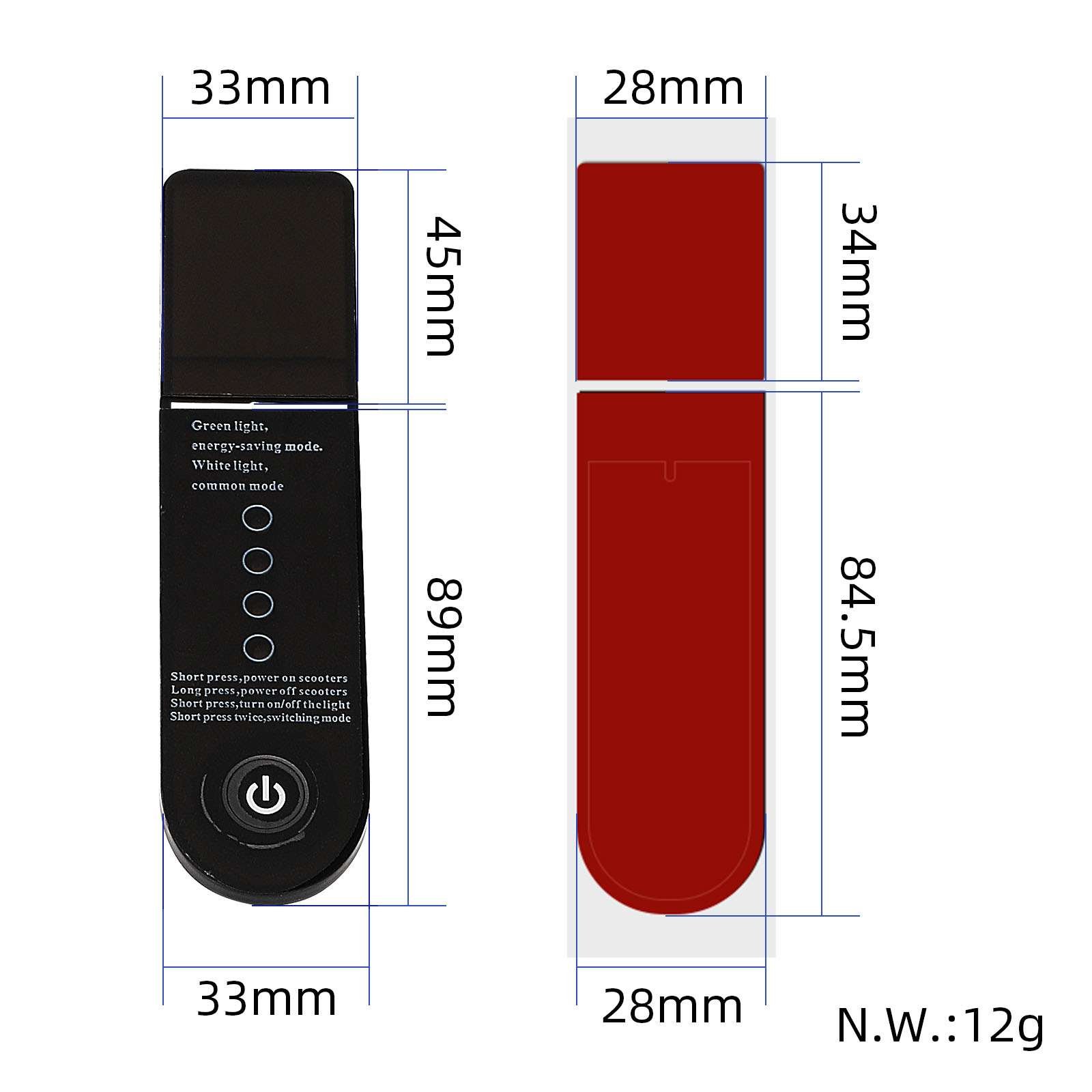 Panou afișaj instrument negru pentru Xiaomi M365