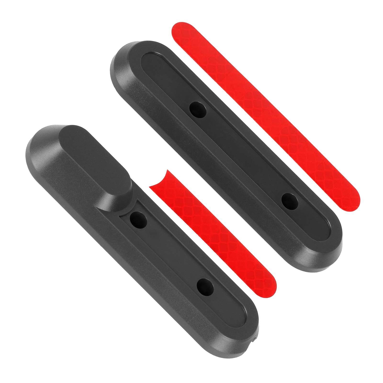Carcasă decorativă față, gri, cu benzi reflectorizante roșii, pentru Xiaomi 4 Pro