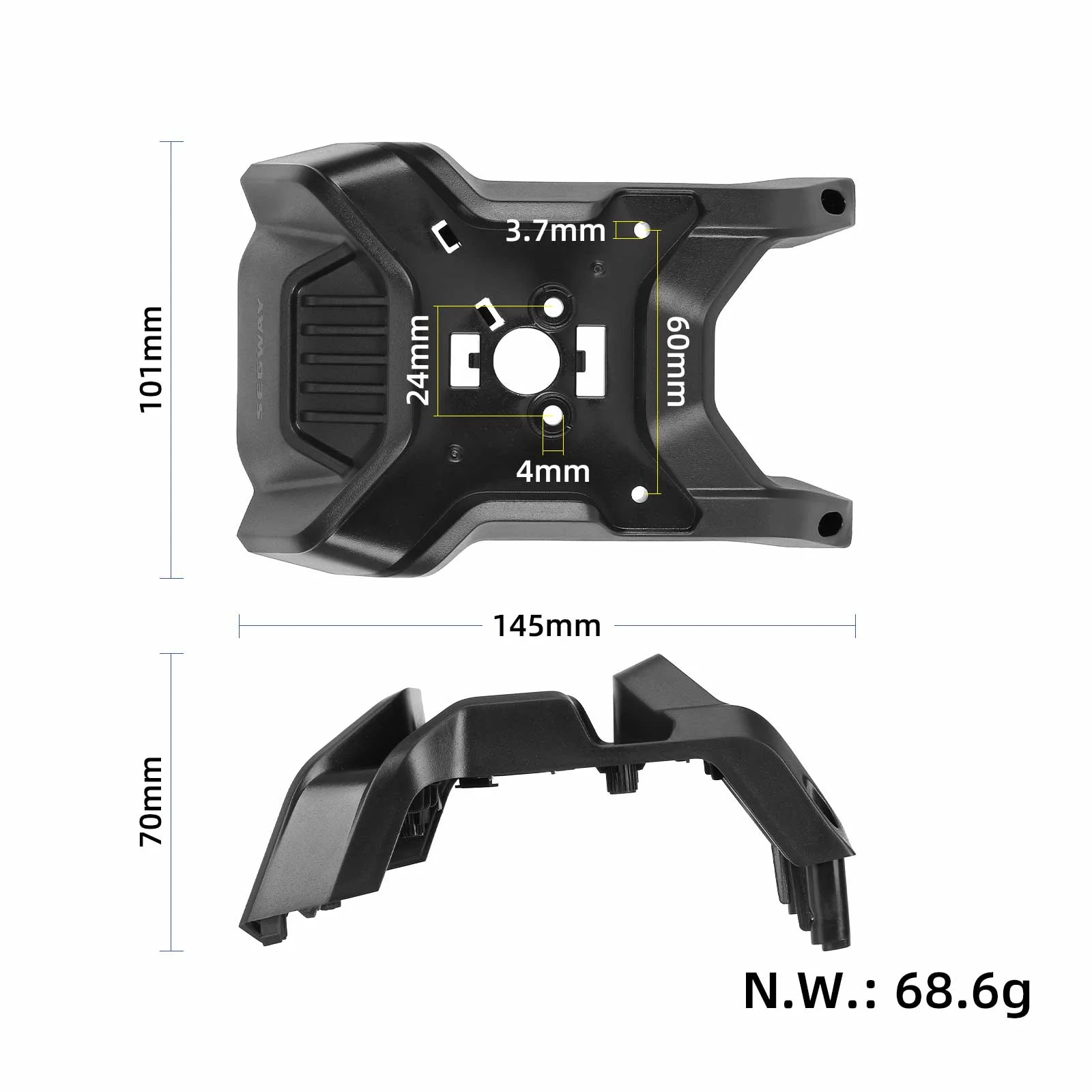 Suport pentru far față original pentru Ninebot ZT3 Pro