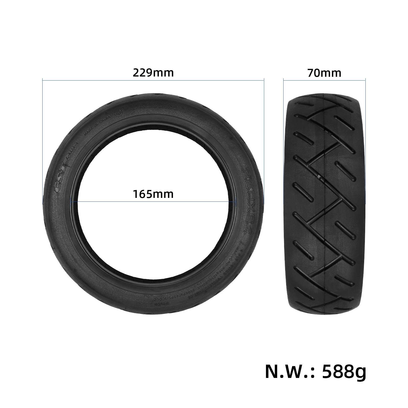 Anvelopă tubeless 250*64, pentru Xiaomi 4 Ultra și Navee S65, CST