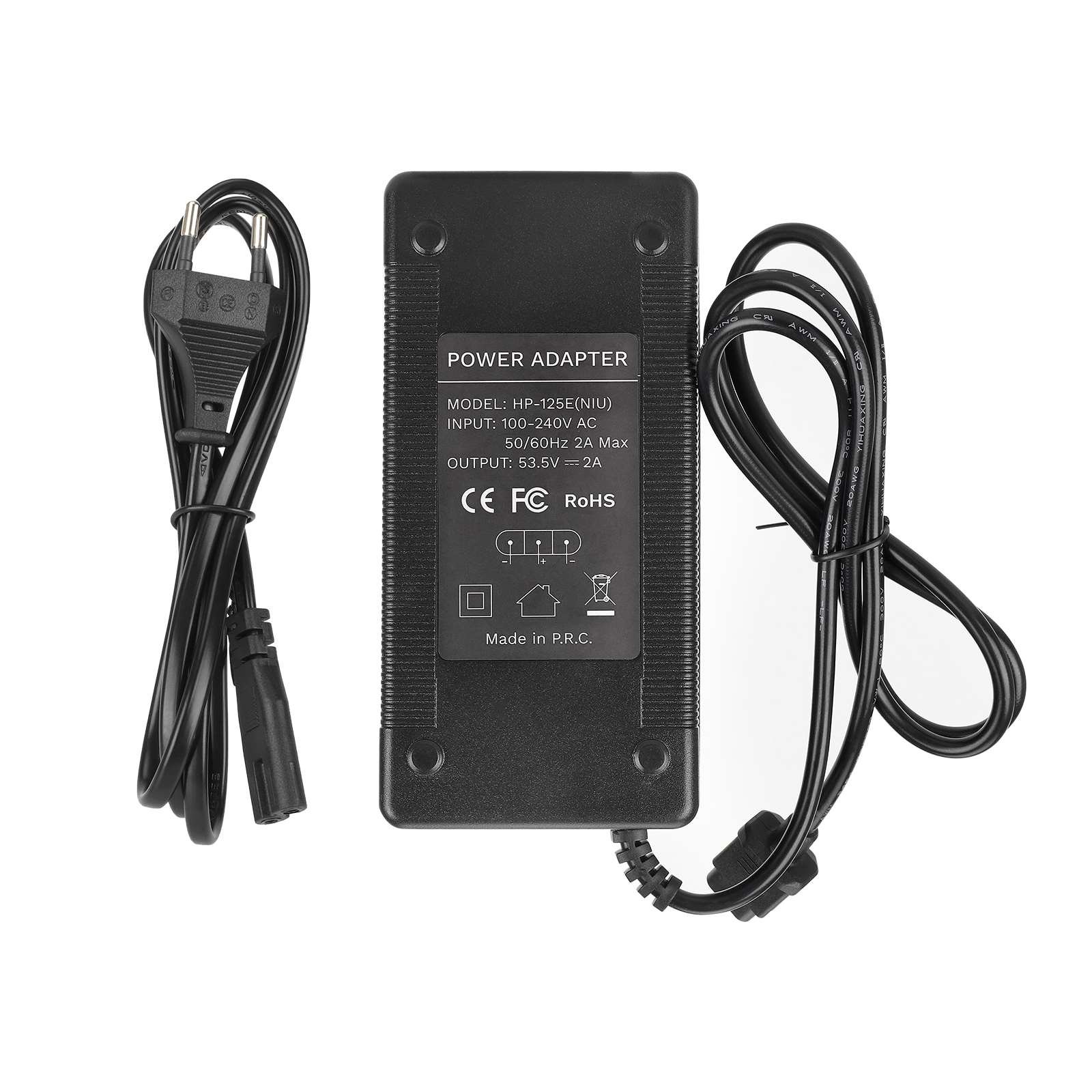Încărcător 53.5V 2A cu ștecher UE și ventilator, pentru NIU