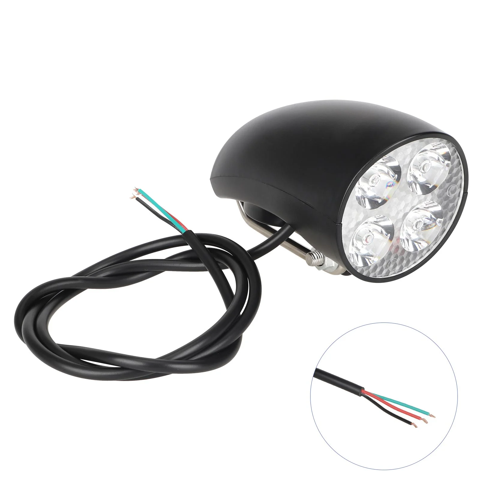 Far LED pentru trotinetă electrică, 36V/48V, pliabil