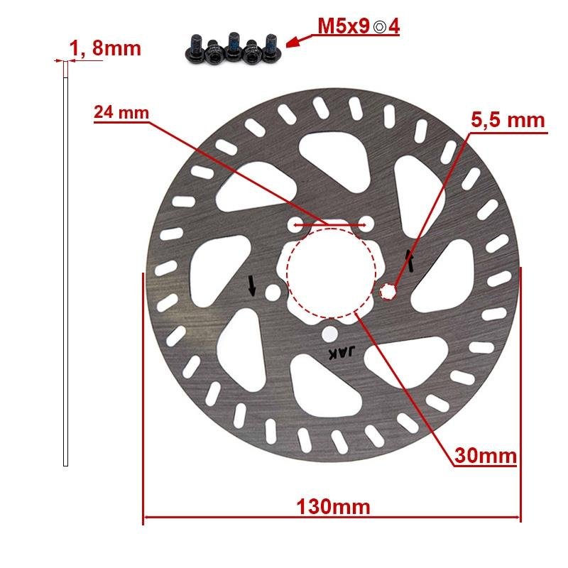 Disc de frână 130 mm 5h pentru Mi4 Pro