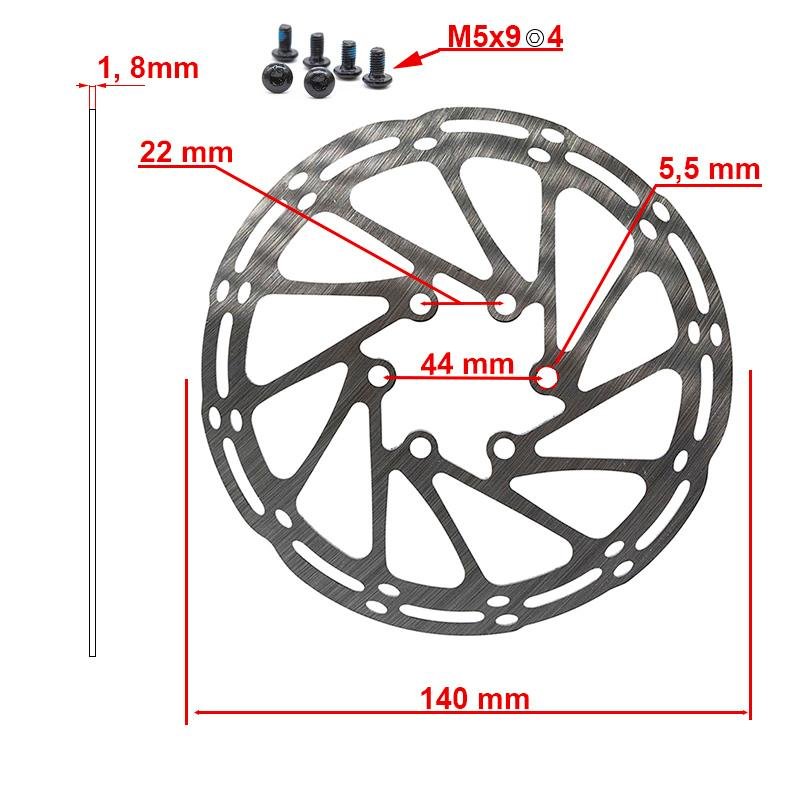 Disc de frână 140mm 6H - diverse culori