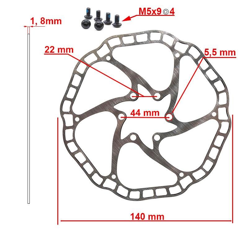 Disc de frână EWD001 140mm 6H - diverse culori