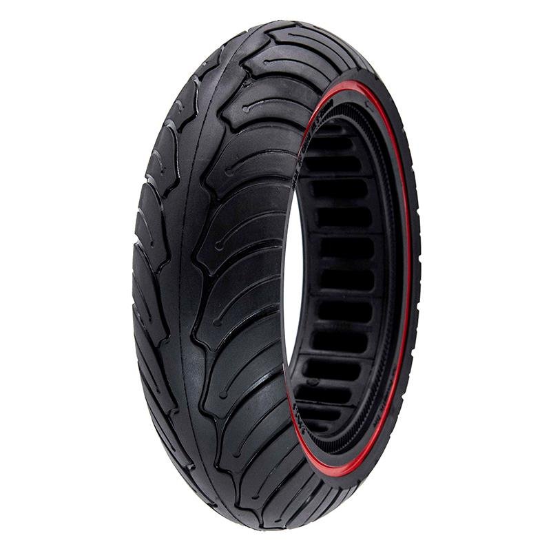 Cauciuc/Anvelopa plina ultra-ușoară 9.5x2.5 roșie pentru NIU [Ewheel]