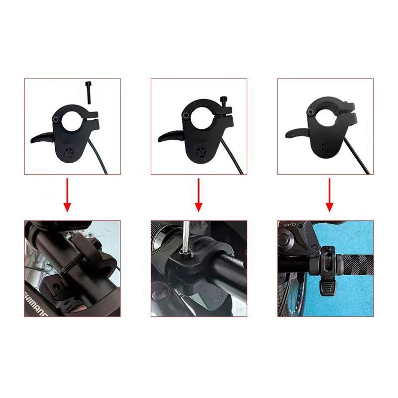 Accelerator cu orificiu total cu conector negru SM 25cm - Cric 1