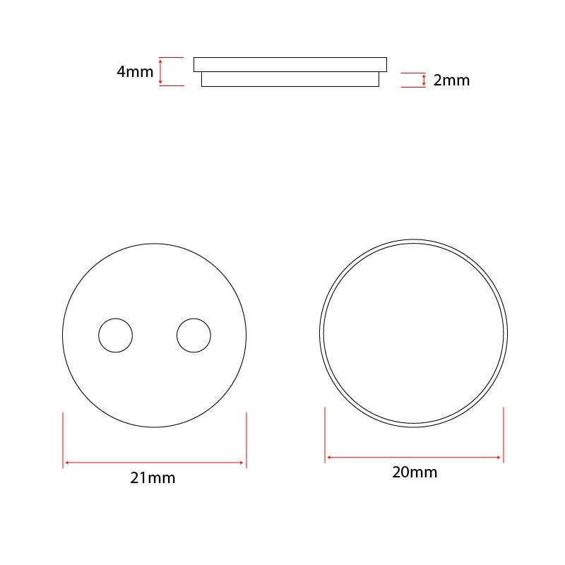 Plăcuțe de frână din rășină CS001-R de 20 mm pentru Xiaomi - 2 seturi