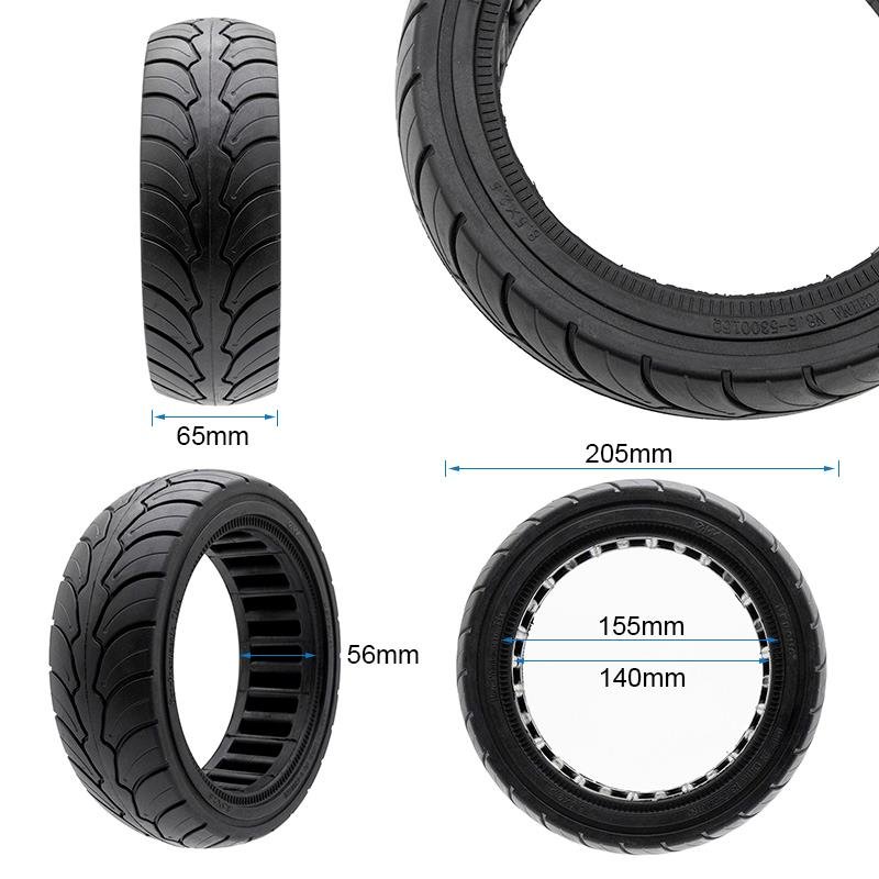 Cauciuc/Anvelopa plina ultraușoară 8,5x2-6.1/B58 ewheel