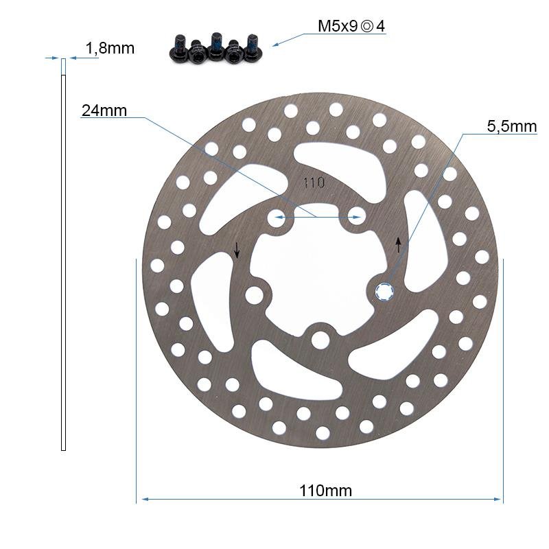 Disc de frână 5H 110mm Xiaomi [Original]