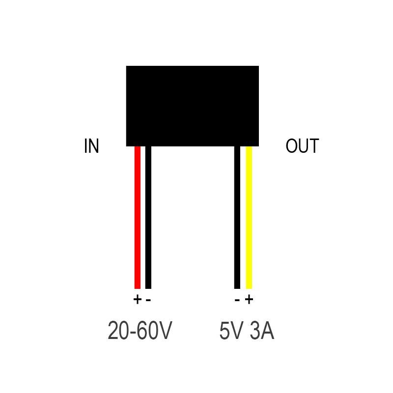 Convertor DC 20-60V la 5V 3A [FULREE]