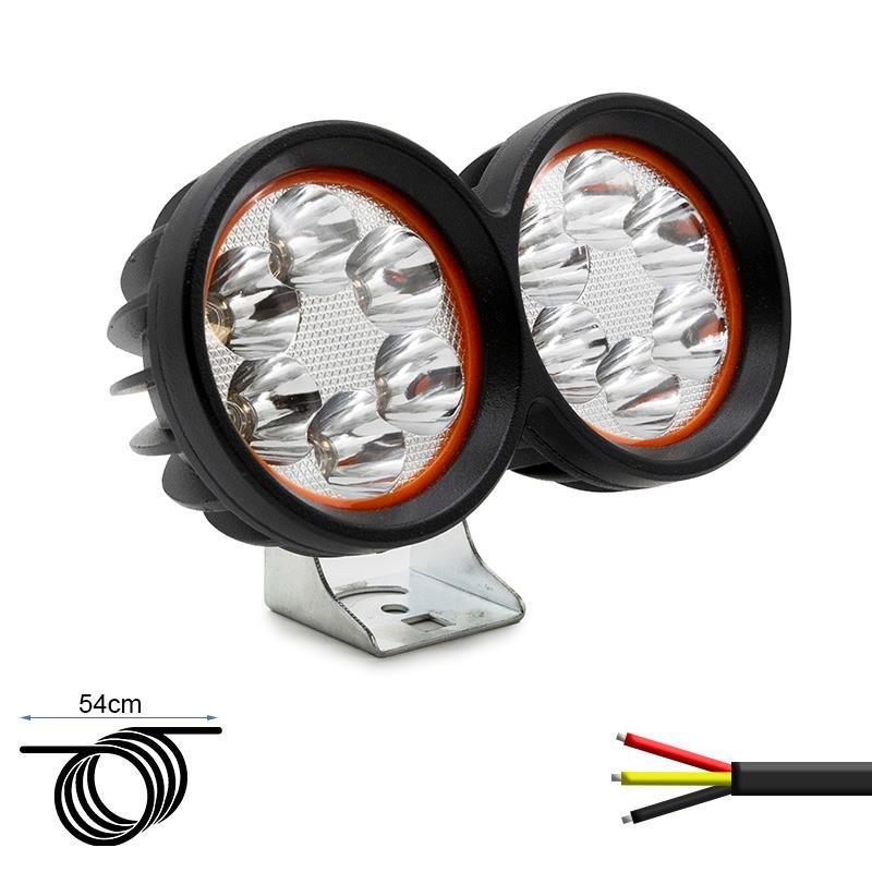 Far față cu bec LED dual EWLM001 12/72V [Ewheel]