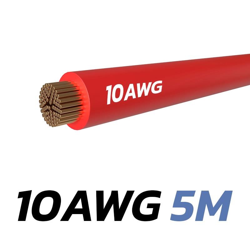 Cablu roșu 10 AWG - 5M
