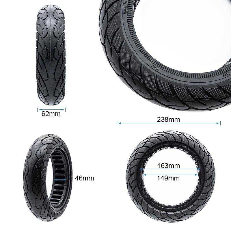 Anvelopă solidă ultraușoară 10x2.5-6.5/B44 - bandă [Ewheel] - diverse culori