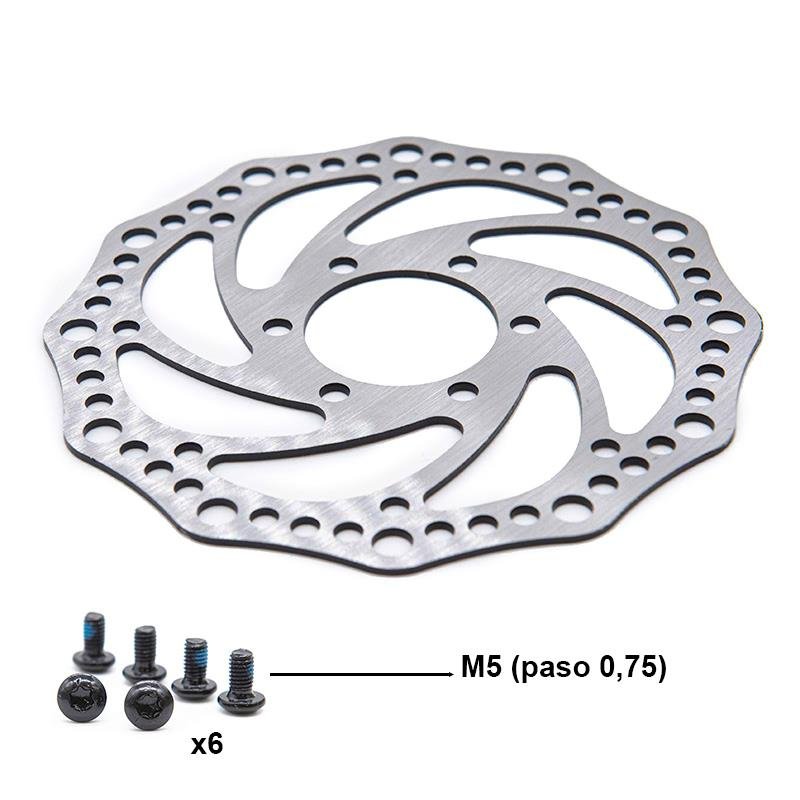 Disc de frână R6.2 140 mm 6h argintiu - 48 mm