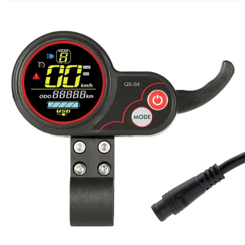 Display QS-S4 36/48V 6 pini cu accelerație de deget model nou