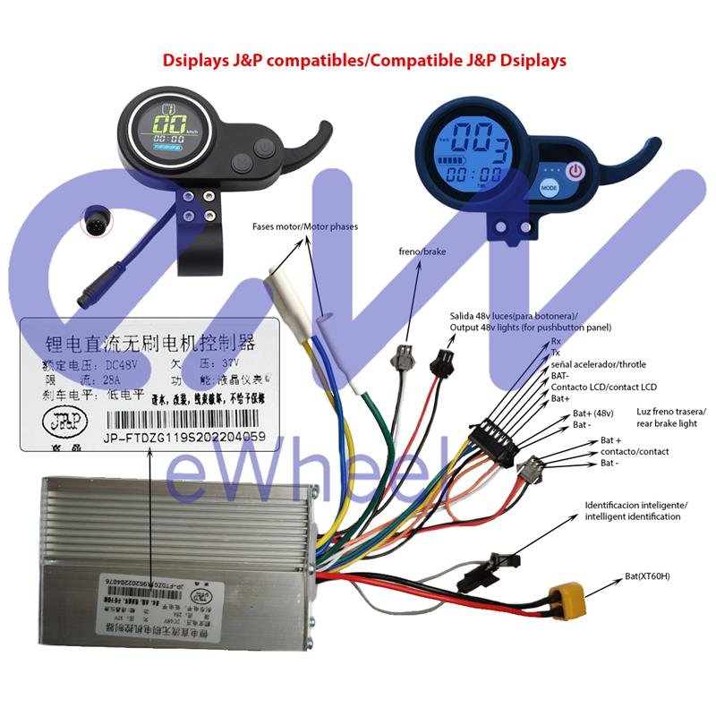 Controler LCD JP [J&P] 48V 28A 1200W