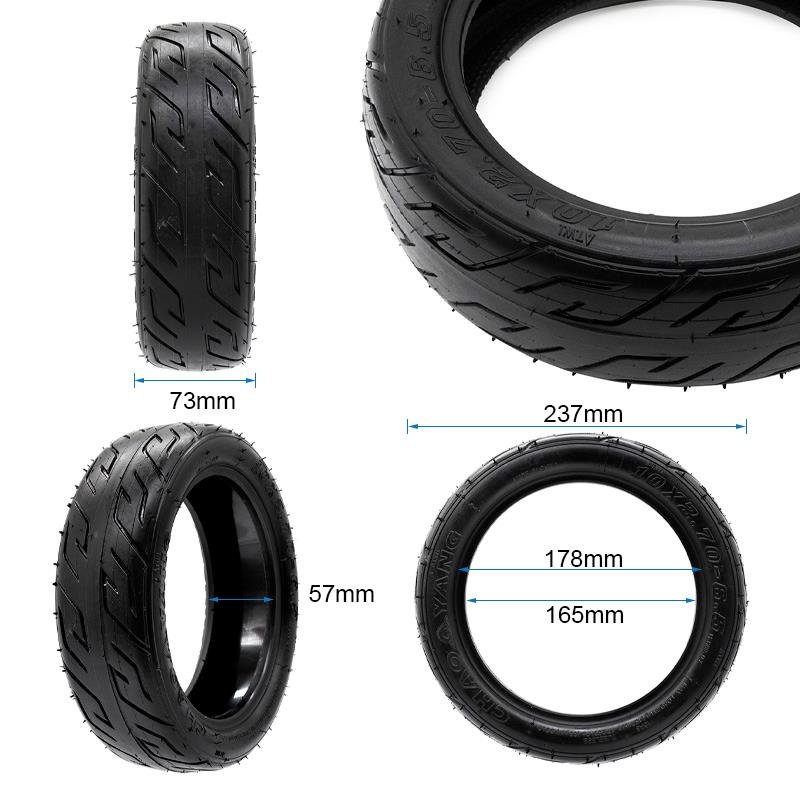 Anvelopă tubeless 10x2.7-6.5 [Chaoyang] cu gel