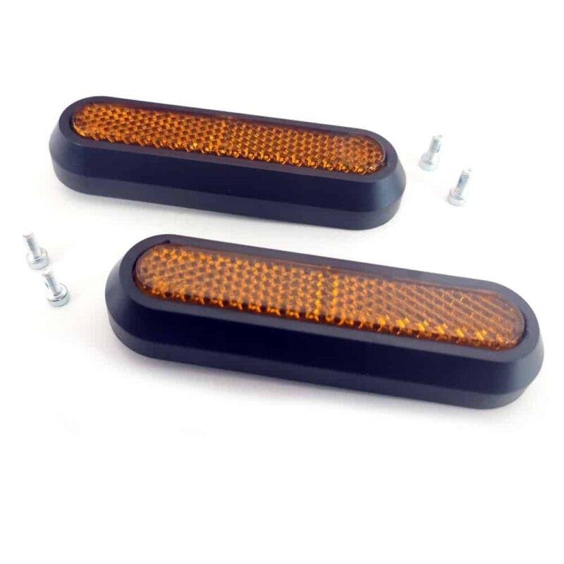 Reflector negru cu far galben pentru XIAOMI - 2 bucăți