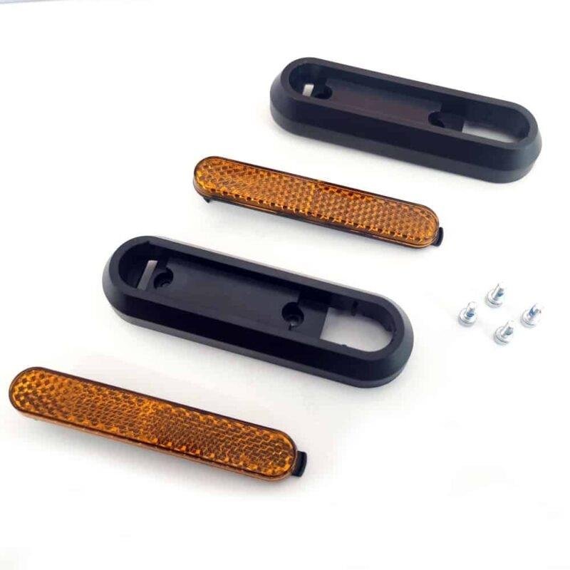 Reflector negru cu far galben pentru XIAOMI - 2 bucăți