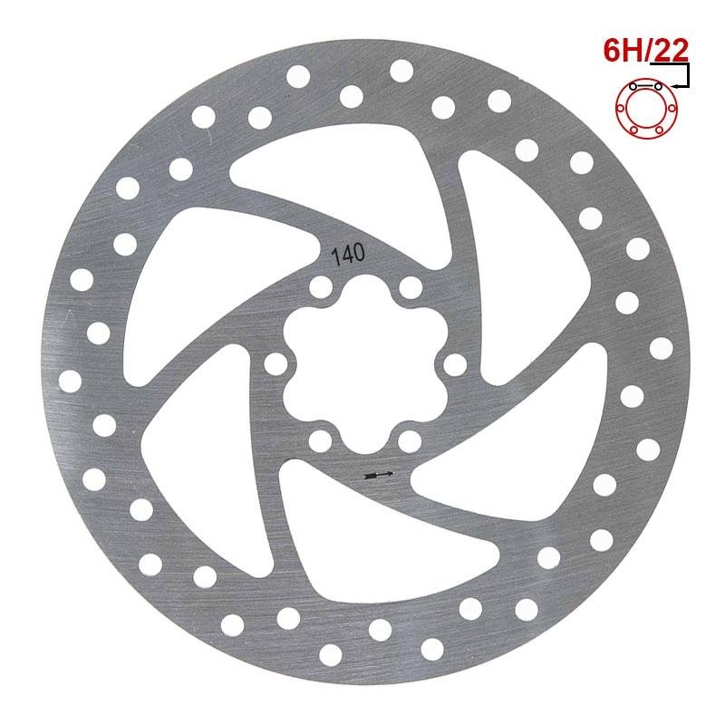 Disc de frână 140 mm 6h argintiu