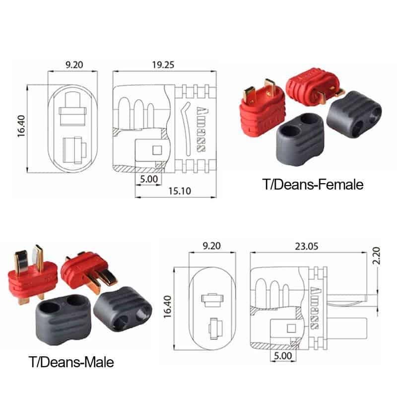 Conector T-Dean Amass - 5M/5F