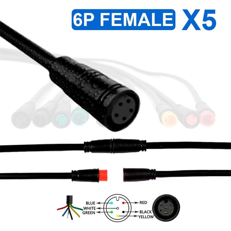 Conector impermeabil de 8 mm 6 PIN - 5F