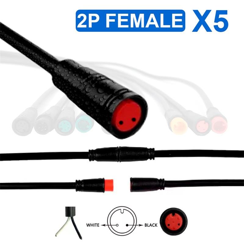 Conector etanș 8 mm 2 pini - 5F