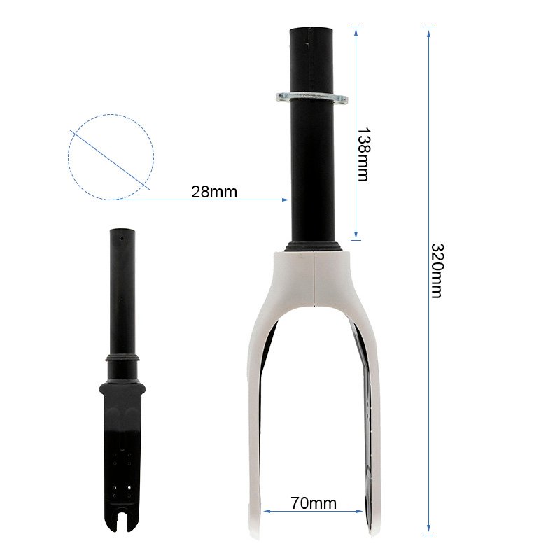 Furcă cu ornament alb pentru Xiaomi
