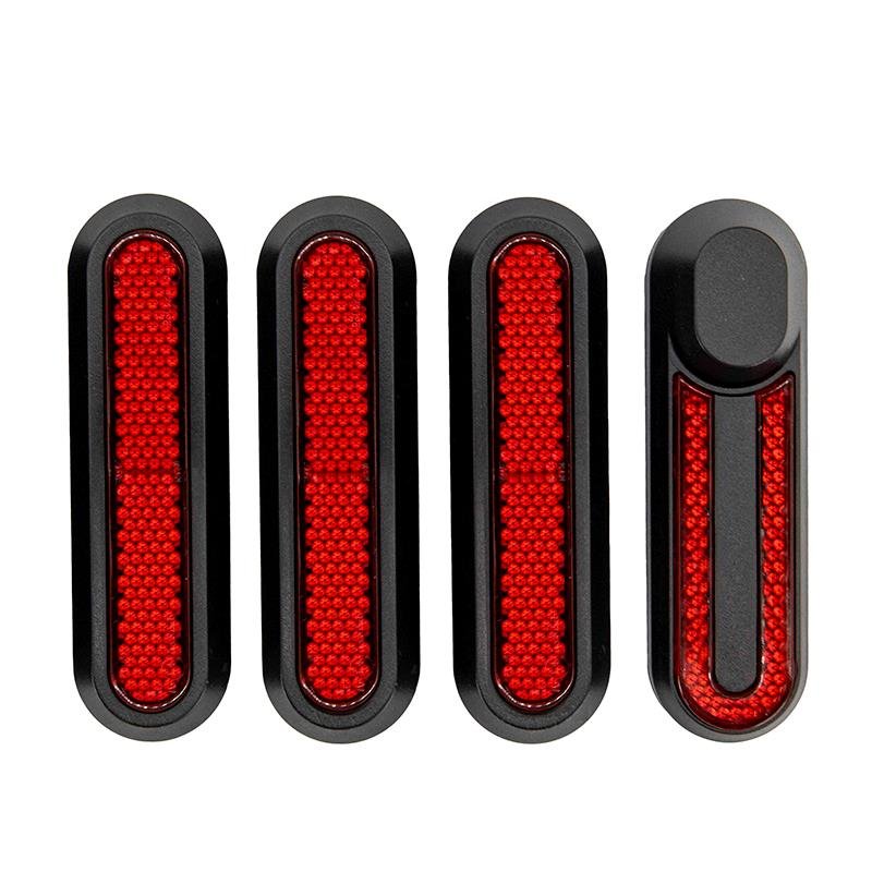 Reflector negru cu far roșu pentru XIAOMI