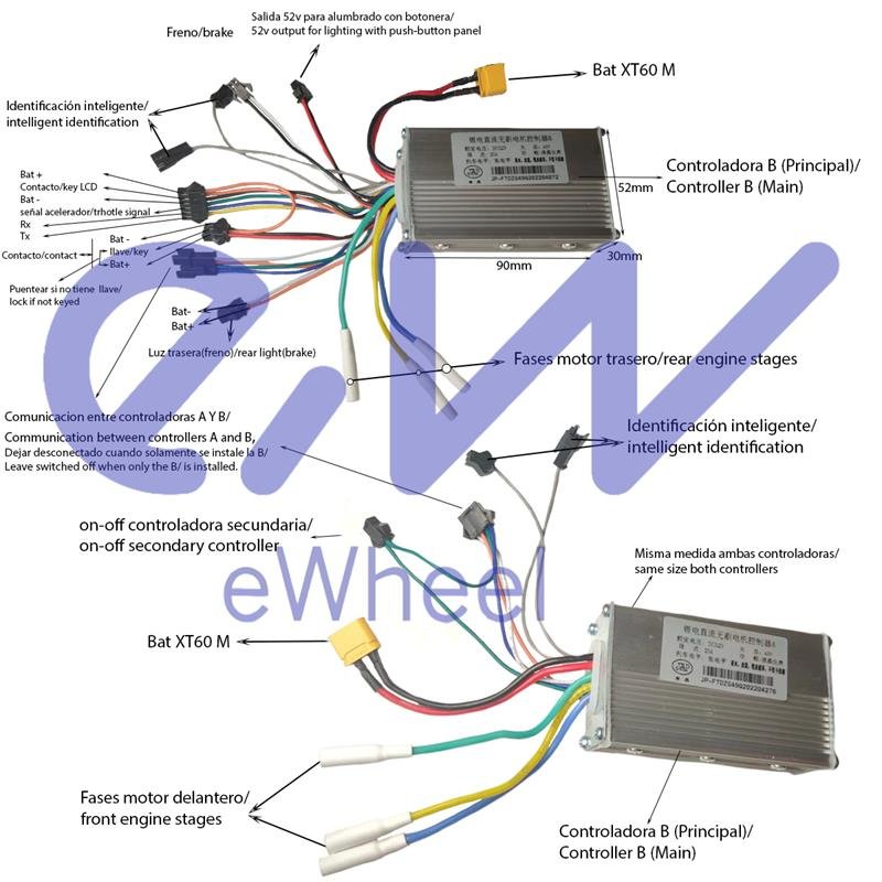Controler 52V 25A 800W-A LCD JP [J&P]