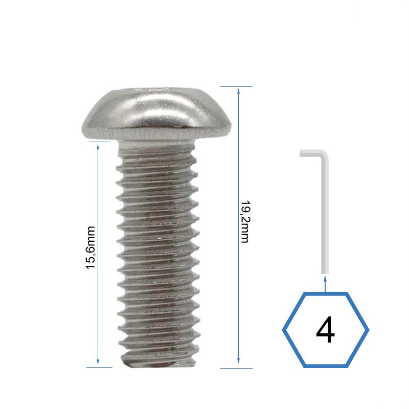 ȘURUBURI CAPAC FAȚĂ ȘI SPATE BAZĂ DUALTRON MINI 30 BUC.