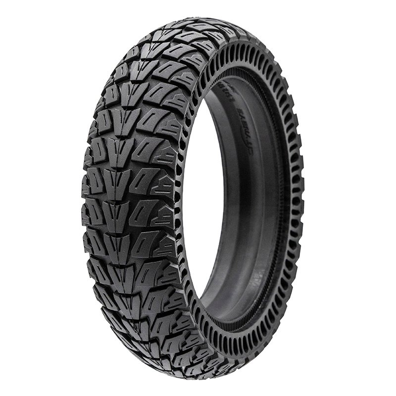 Cauciuc/Anvelopa plina perforată 9x2.25-6.1 [Cityneye] - negru