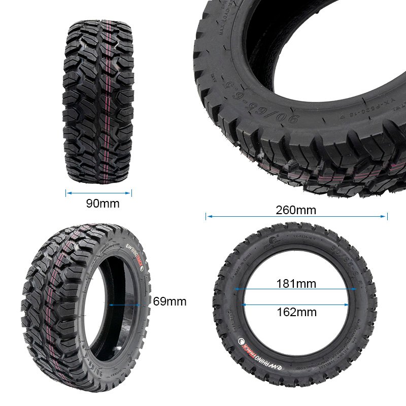 Anvelopă tubeless de offroad 90/65-6.5 EWHEEL RHINOTRACK CU GEL