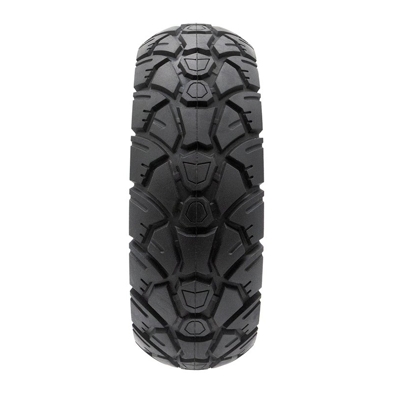 Anvelopă solidă 10x3.0/255x80 (80/65-6) roșie [Amitor]