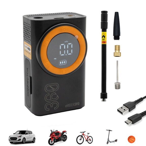 Umflător electric portabil AIR-008 cu funcție de Power Bank