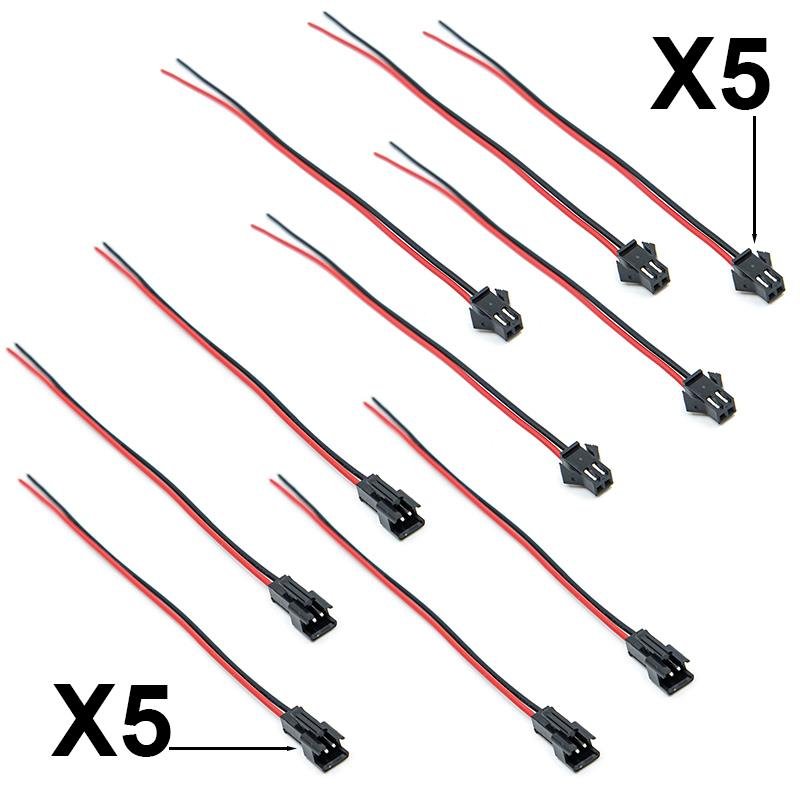 Conector SM cu 2 pini cu cablu 22 AWG - 5m/5h