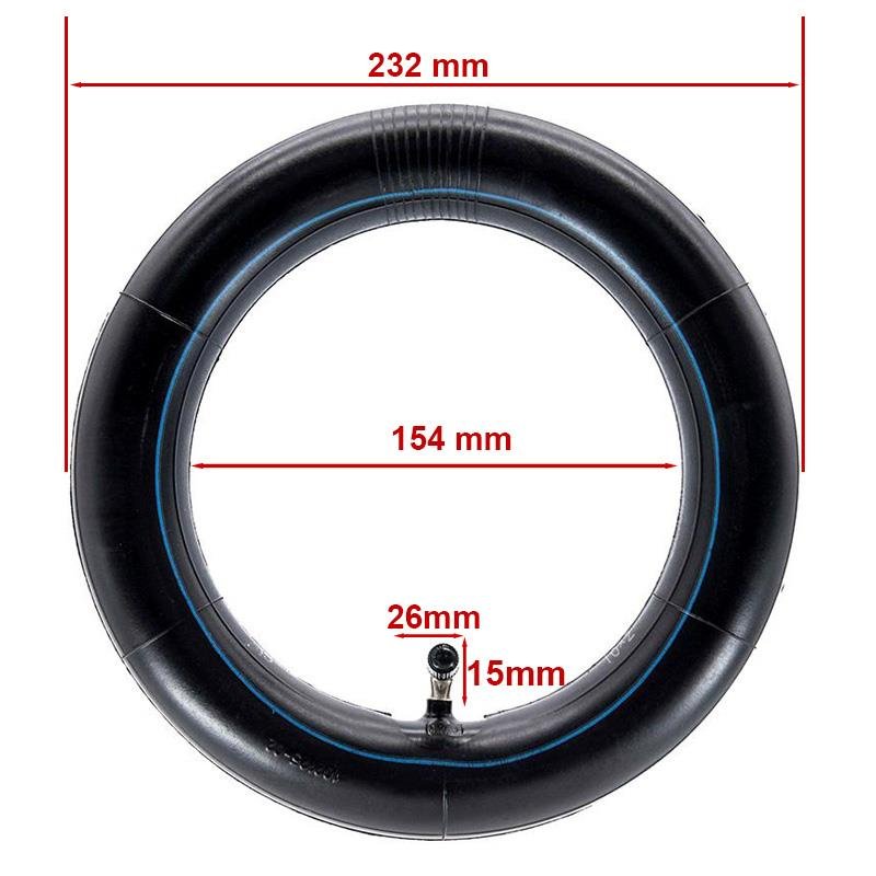 Cameră de aer 10 × 2 VC 90 × 90º [eWheel]