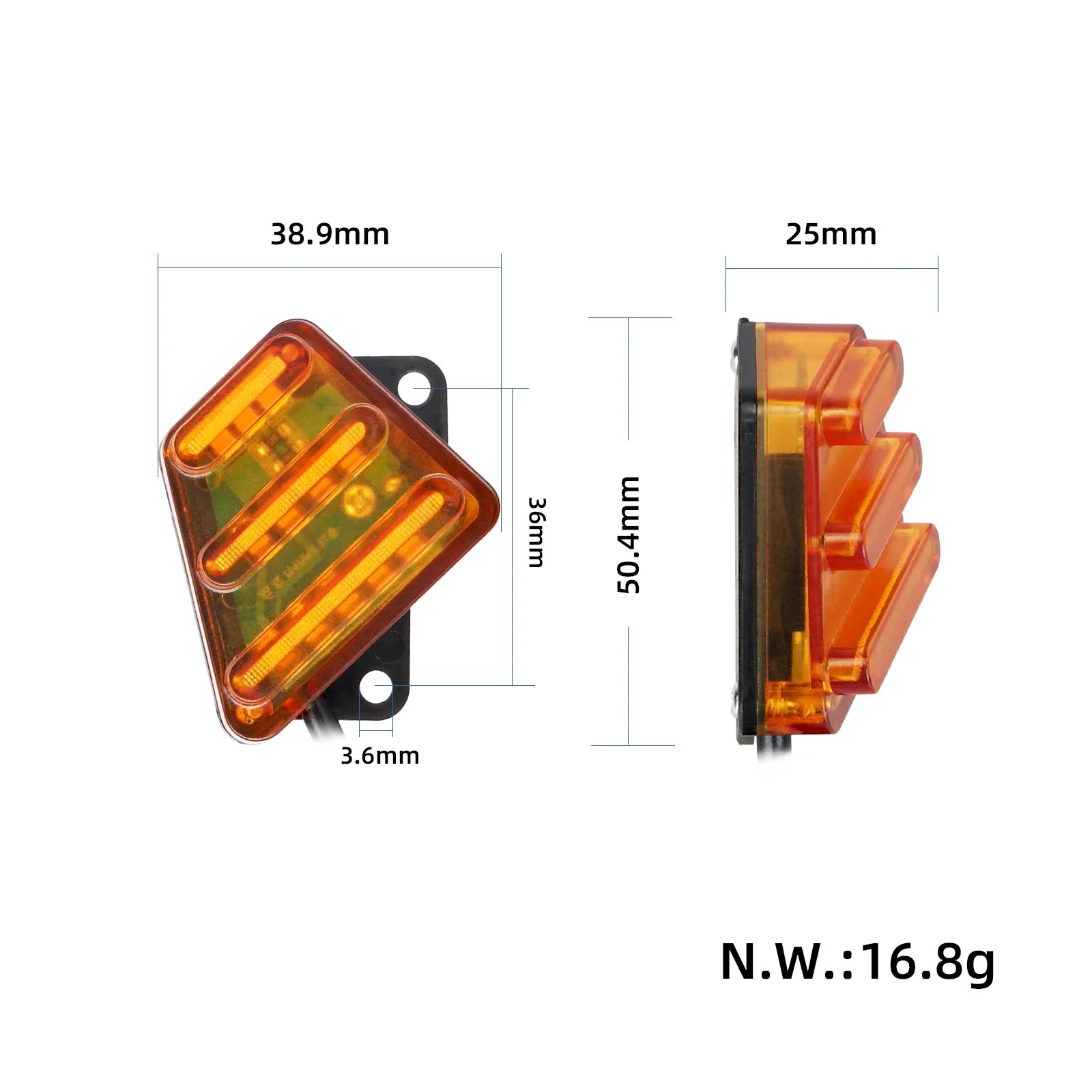 Lampă laterală dreapta LED originală pentru Kukirin M4 Max