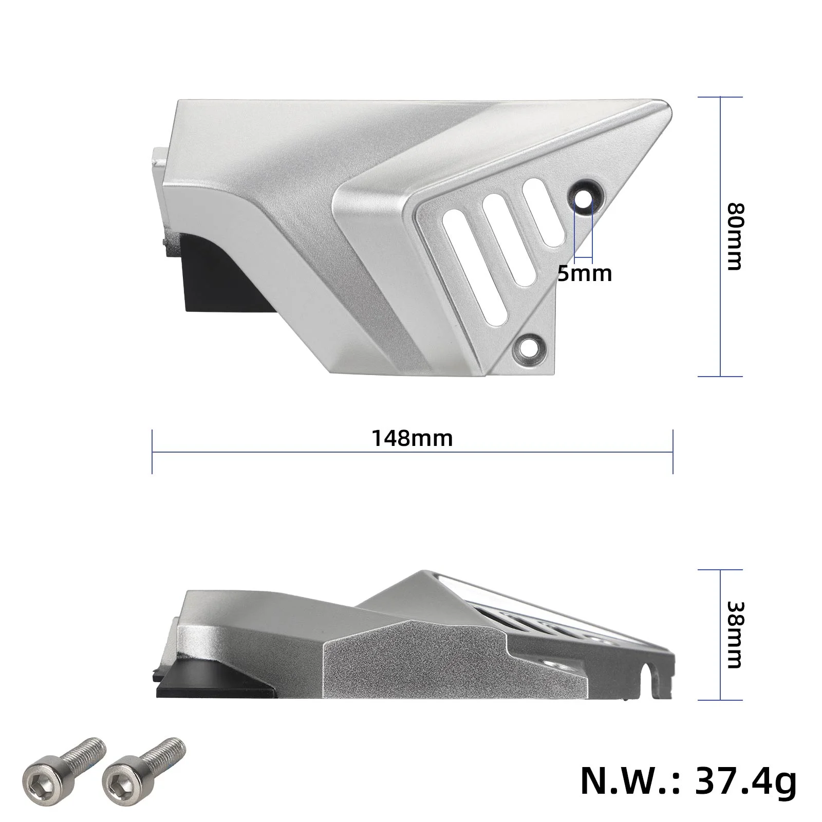 Capac spate stânga, din plastic, pentru Kukirin M4 Max, Kukirin