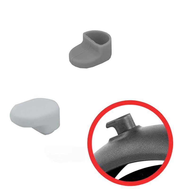 Husă de silicon albă pentru cârligul aripii spate, pentru Xiaomi M365
