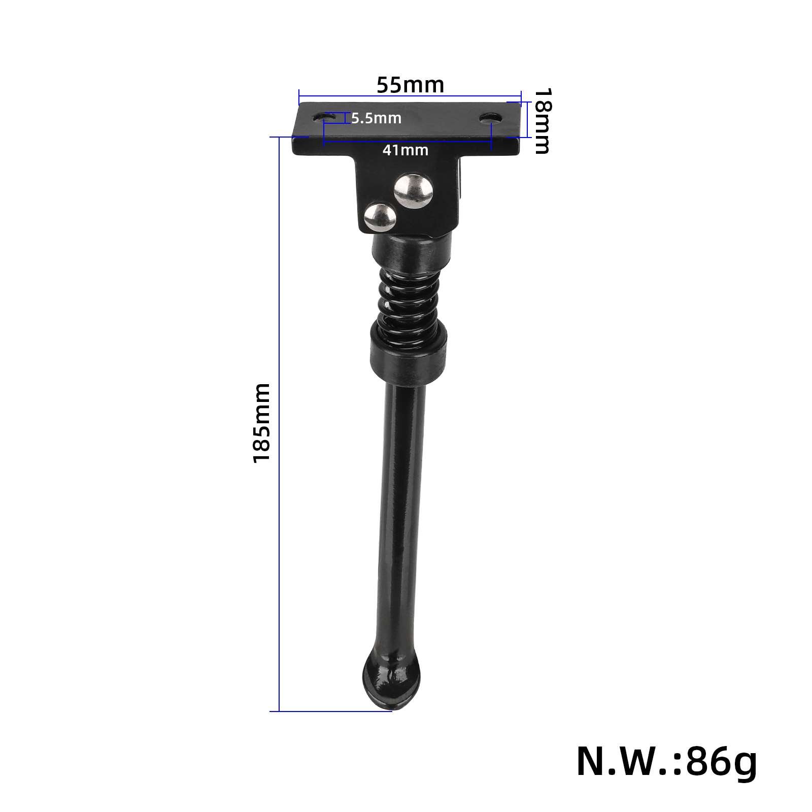 Cric de sprijin negru 18.5cm pentru Dualtron INI/DT MINI