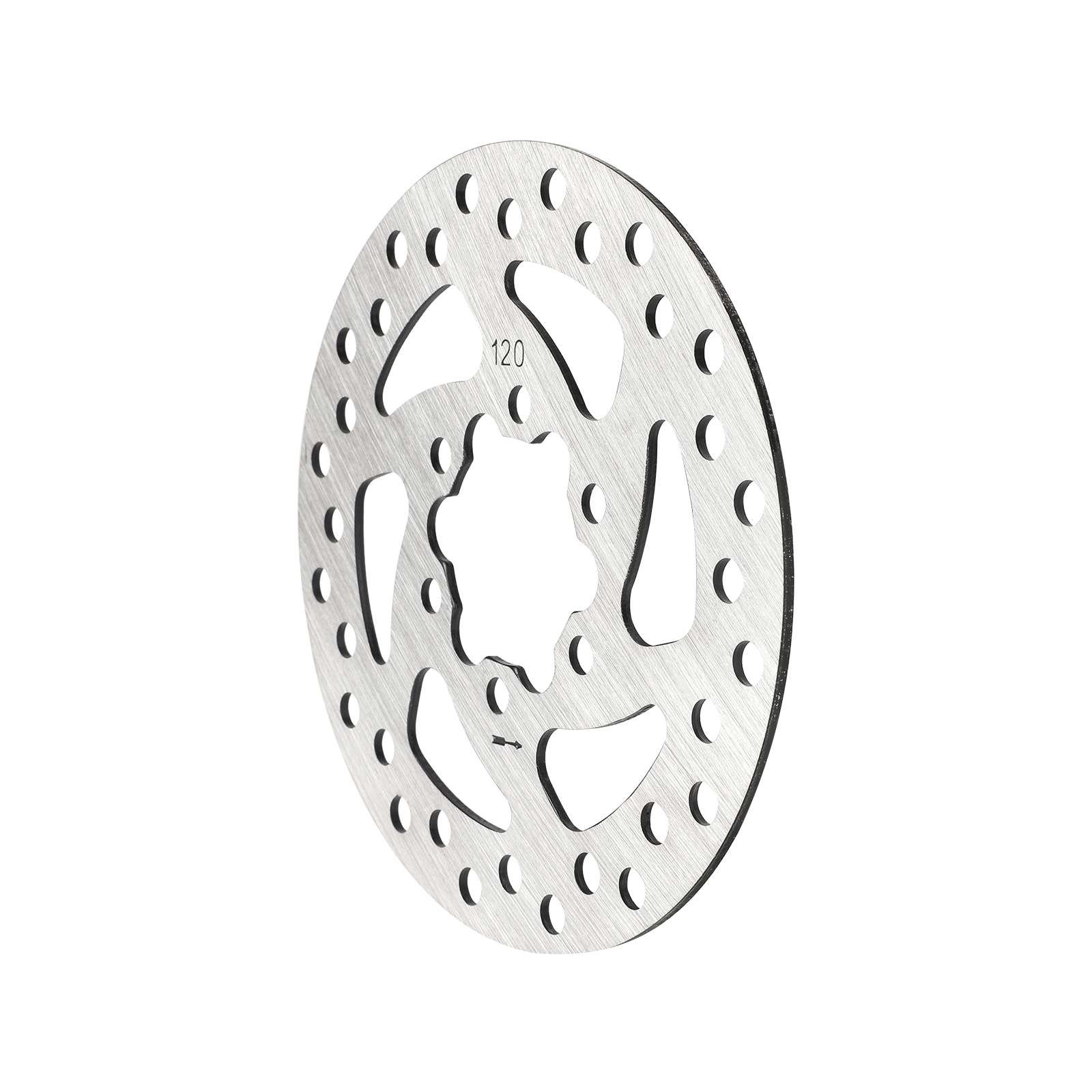 Disc de frână 120mm cu 6 găuri și șuruburi, din oțel inoxidabil, pentru Kukirin G2 Pro DB