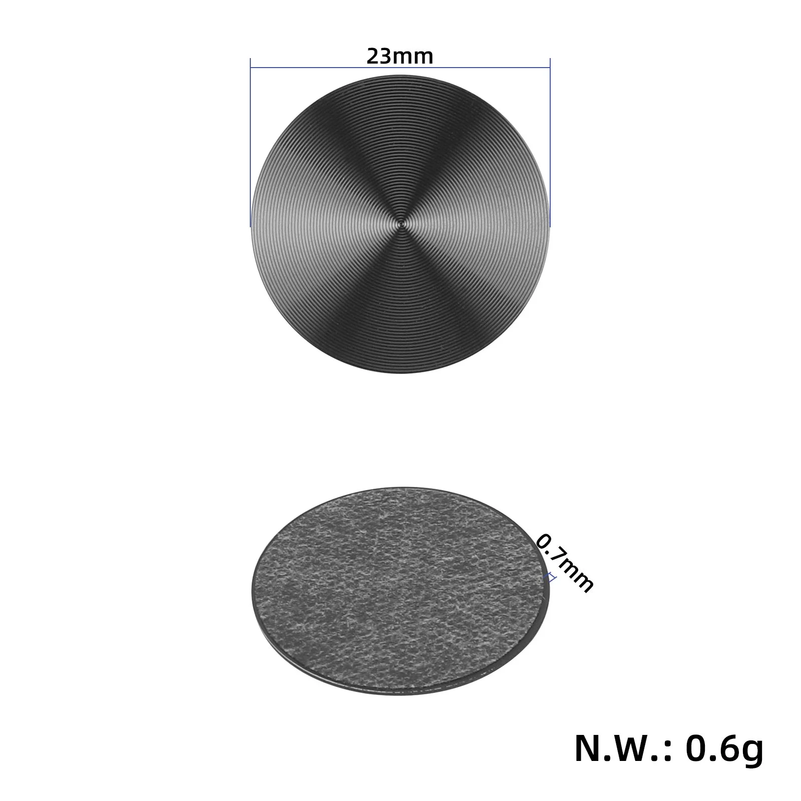 Capac furcă spate cu decor tip CD, pentru Xiaomi Mi 6