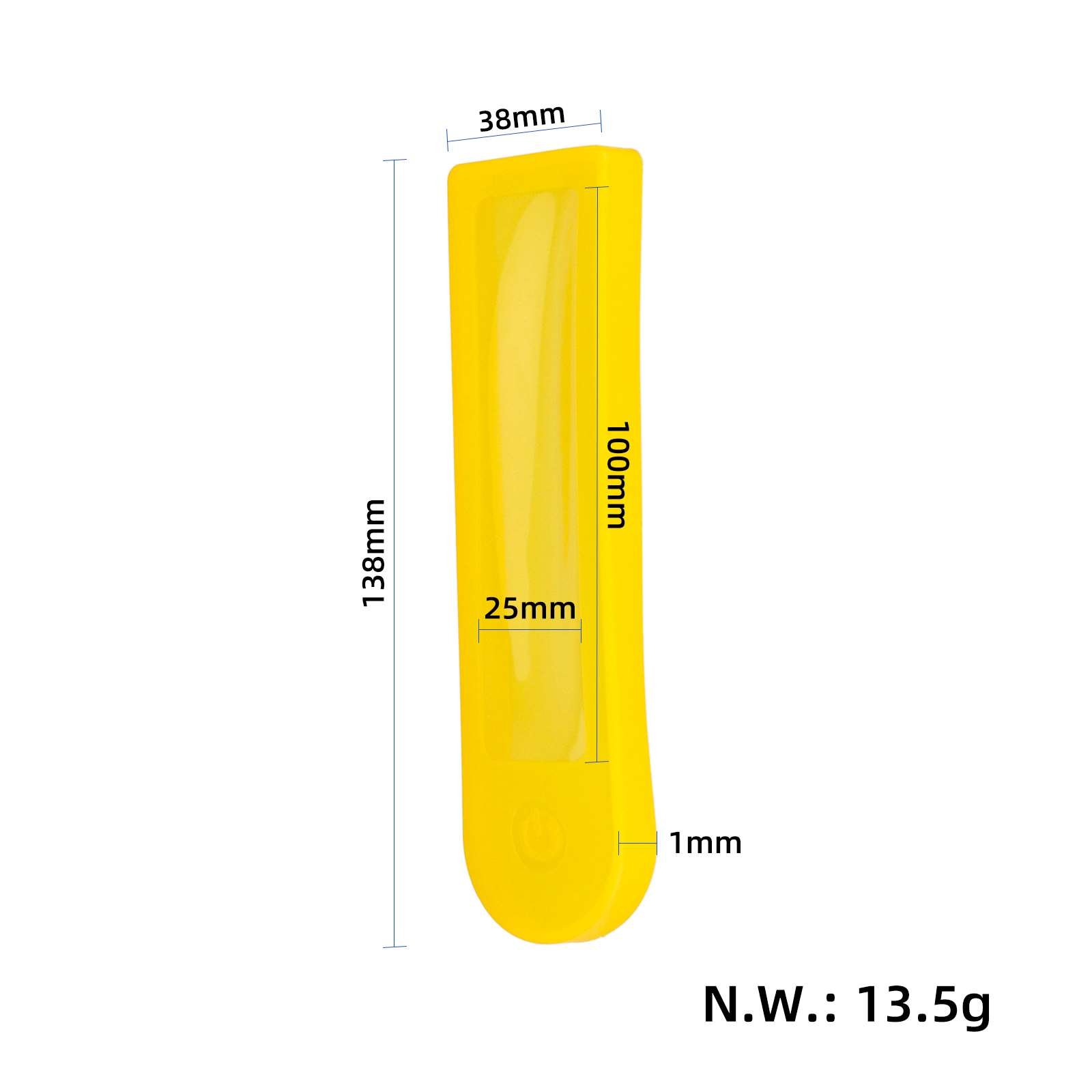 Husă pentru afișaj din silicon, galbenă, impermeabilă, pentru Xiaomi M365 și Pro