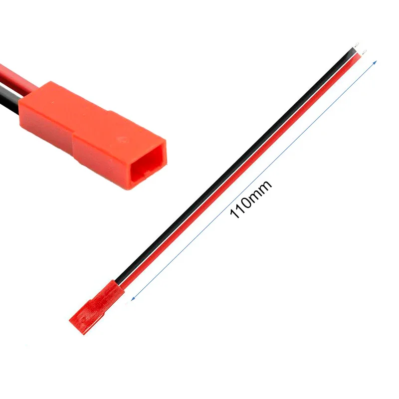 Conector JST mascul 2 pini cu cablu, 22AW, 10cm