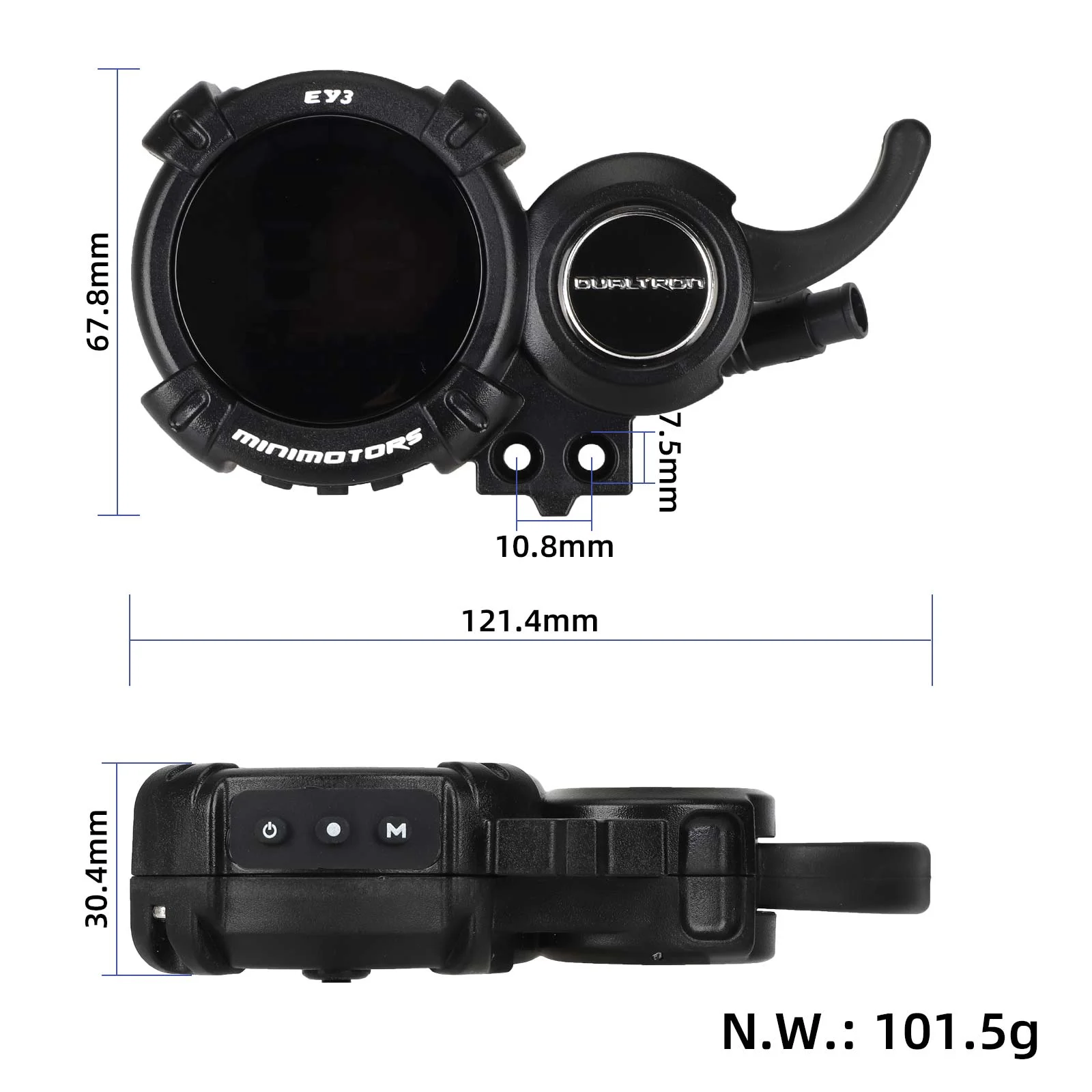 Afișaj EY3 cu cap impermeabil și control de croazieră, pentru Dualtron Thunder, Minimotors
