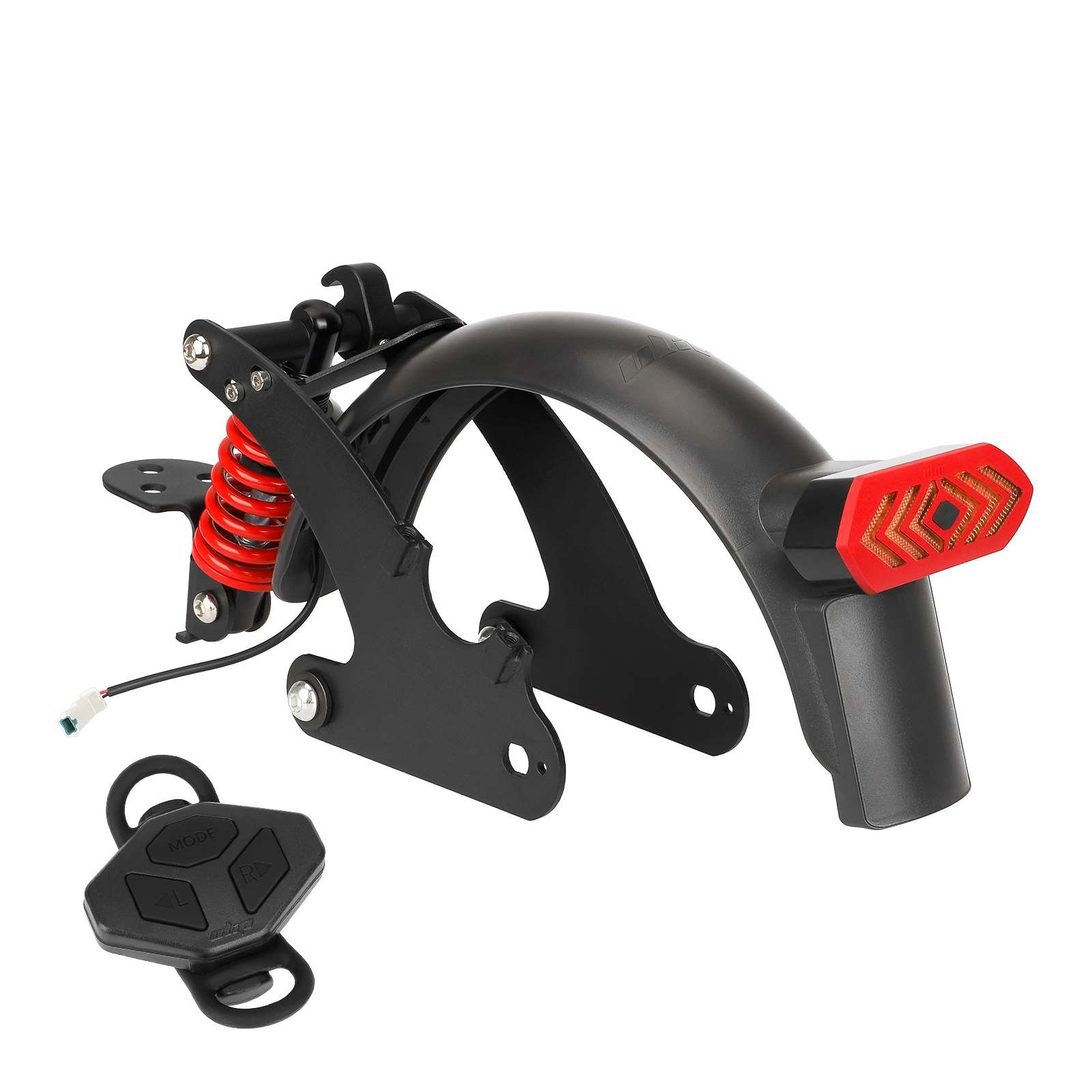 Amortizor spate V3.0 negru-roșu cu suport pentru stop, Ulip, pentru Xiaomi Pro/Pro 2